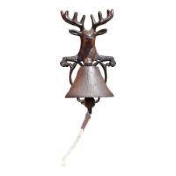 Rustic Cast Iron Wall Bell  Horse