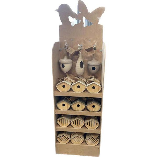 Earthy Bird Feeder Display H189.40cm189.4 x W61.8cm 61.8x D42.4cm (152cm display area)
