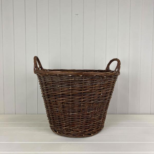 Bulbous Rattan Pot with Legs TH15.7cm MD15.5cm