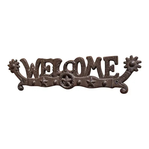 Cast Iron Wall Mounted Rotating Coat Hooks  Horse  3 hooks