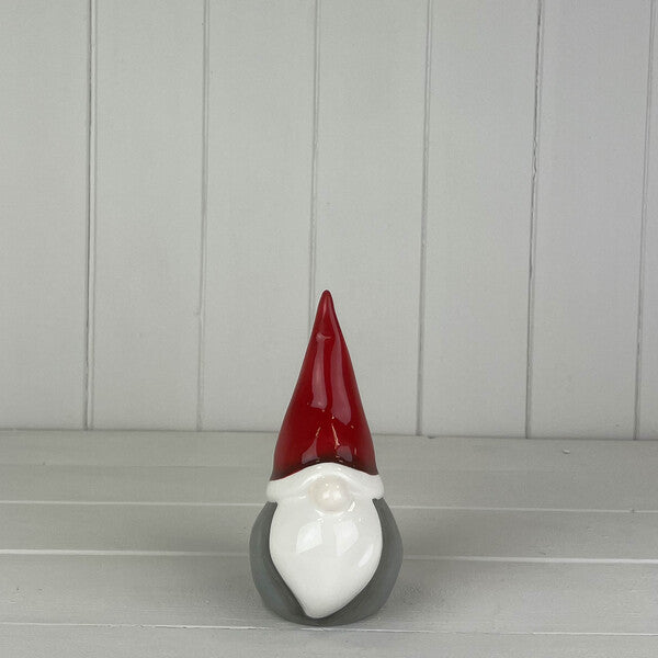 Red/Grey Ceramic Gonk 16cm