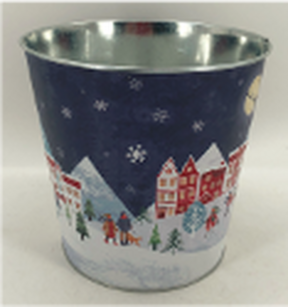 Small Cream 'Gingerbread Bakery' Oval Planter