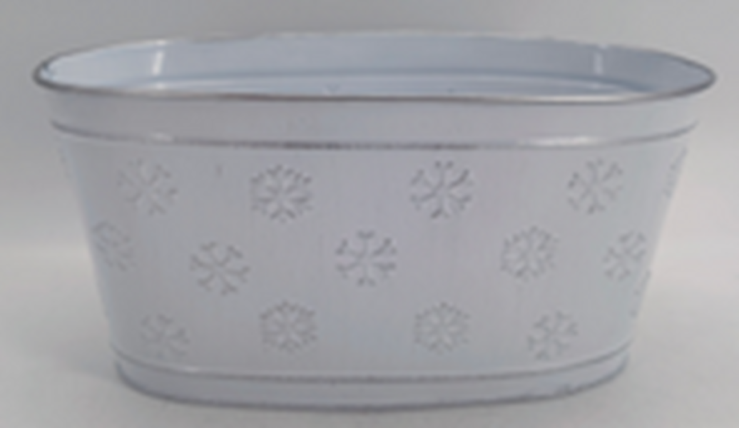18cm Frosted Snowflakes Bowl