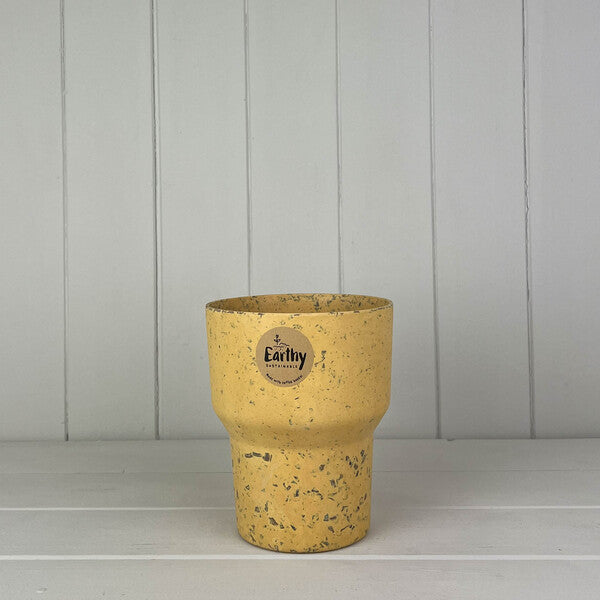 Earthy Anthracite Bamboo Minimalist Orchid Pot (13cm) H15.3cm D13cm  Weight-1540g