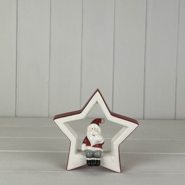 White Ceramic mouse hanger  size 6.9x5.4x6.9cm