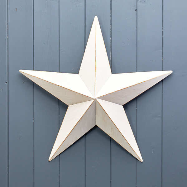 White Metal star decorations 73.5x69.5xH8cm.