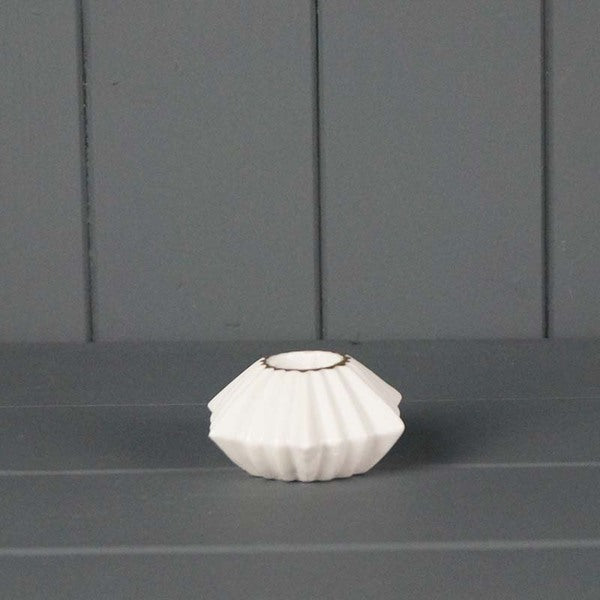Ceramic Candle Holder L7.5xW6xH3.5cm