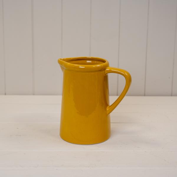 Large Grey Ceramic Jug  TD10.5cm H18cm B14.8cm