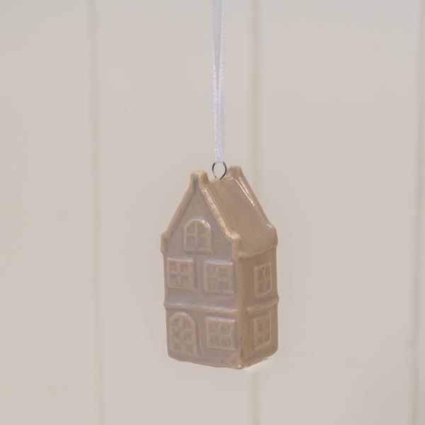Red Ceramic Tealight Holder House with Round Edged Roof