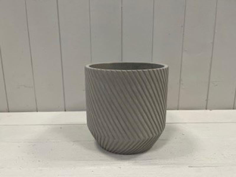 12cm Cylinder Diagonal Grid Pot