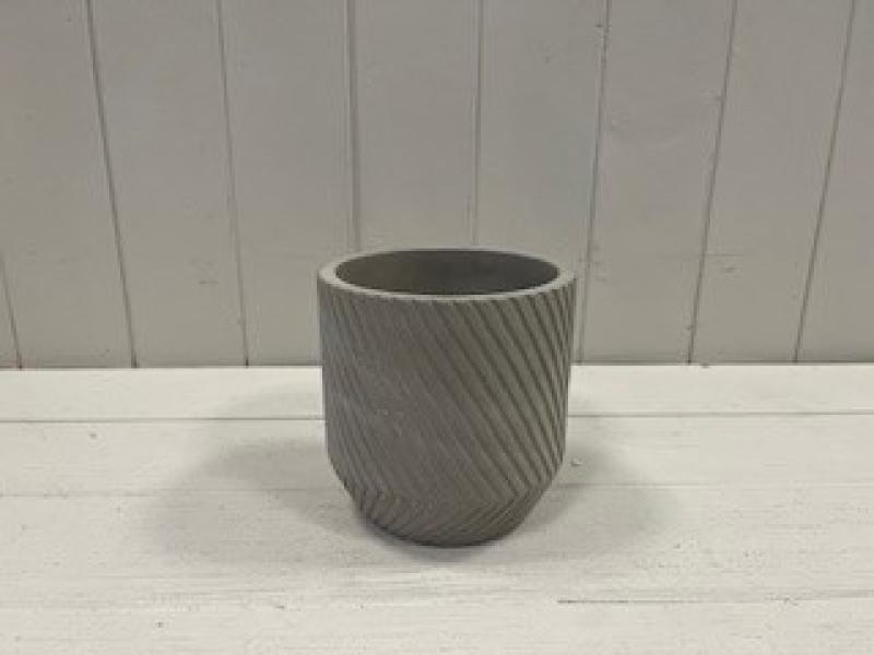 8cm Cylinder Diagonal Grid Pot