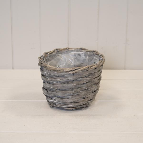 23 x 16cm Oval Greywashed Trough