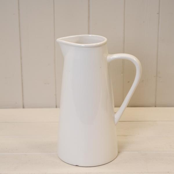 White Jug H20cm x TD13.5cm x L18.5cm