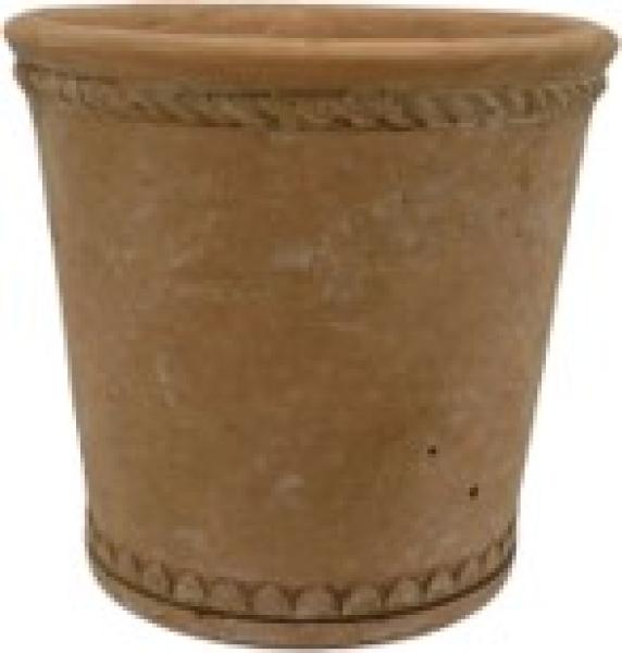 Terracotta Tapered Cement Pot D14.3cm x H13.5cm