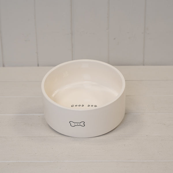 Ceramic Pet Bowl with Fish Design.