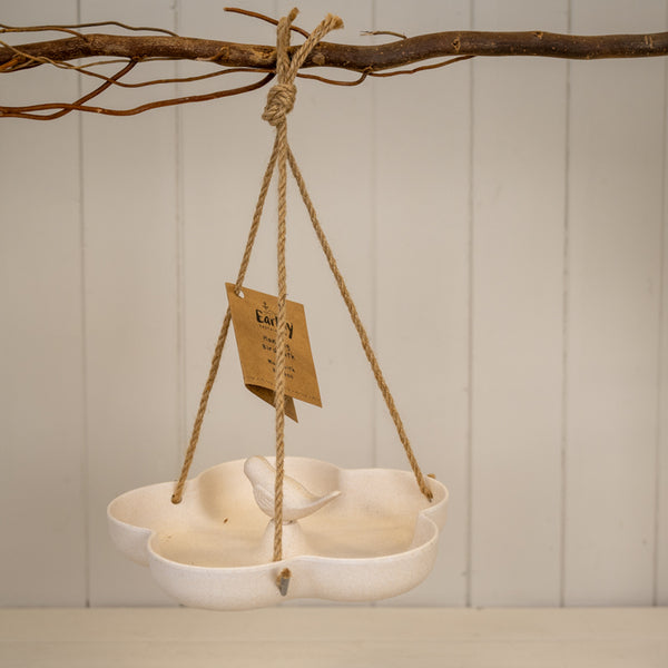 Earthy Anthracite Bamboo Japandi Birdhouse (16cm)