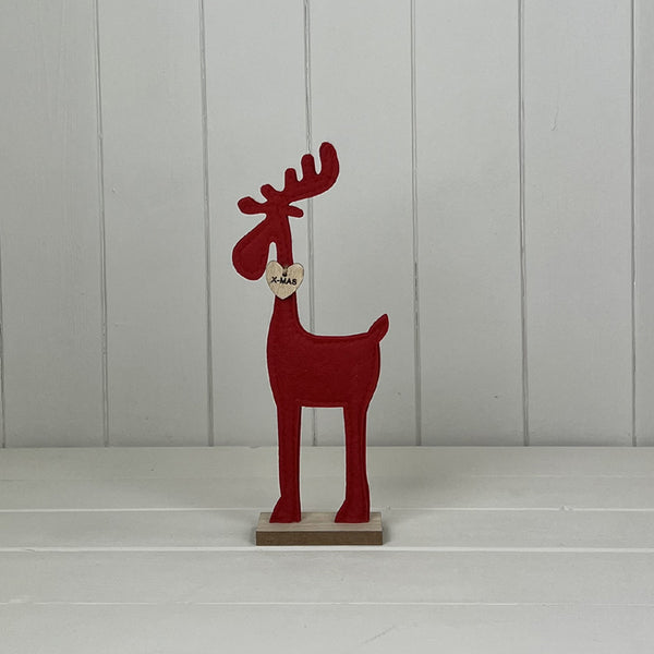 Red Felt  Reindeer H30.5xW13xD4cm  Weight-38g