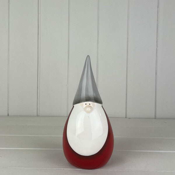 Santa With Light Up Star to the Left   L9.5 xW6 xH16.5