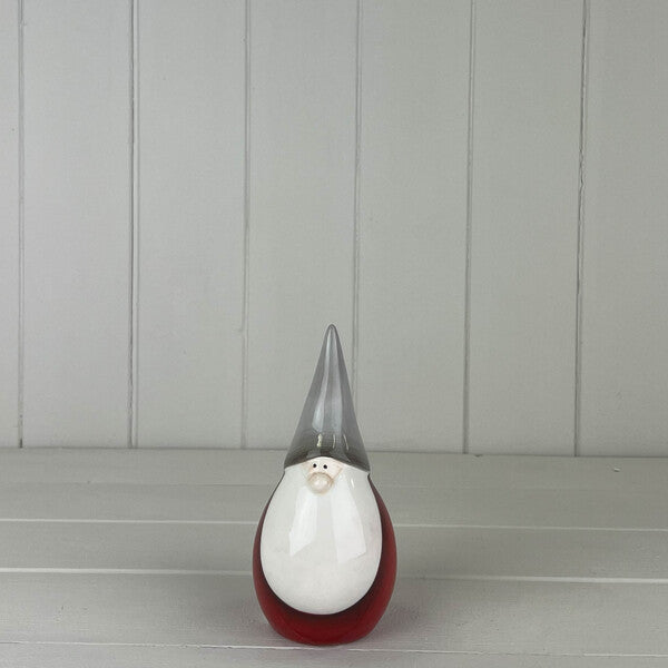 Red/Grey Ceramic Santa D9.4 W9.8 H20.8cm  Weight-280g