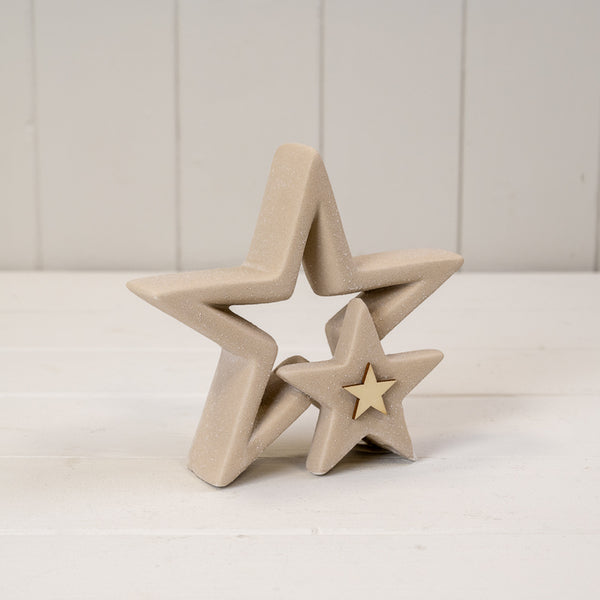 Sand Texture Effect Ceramic Reindeer Decoration L8xD5.5xH10.8cm  Weight-84g
