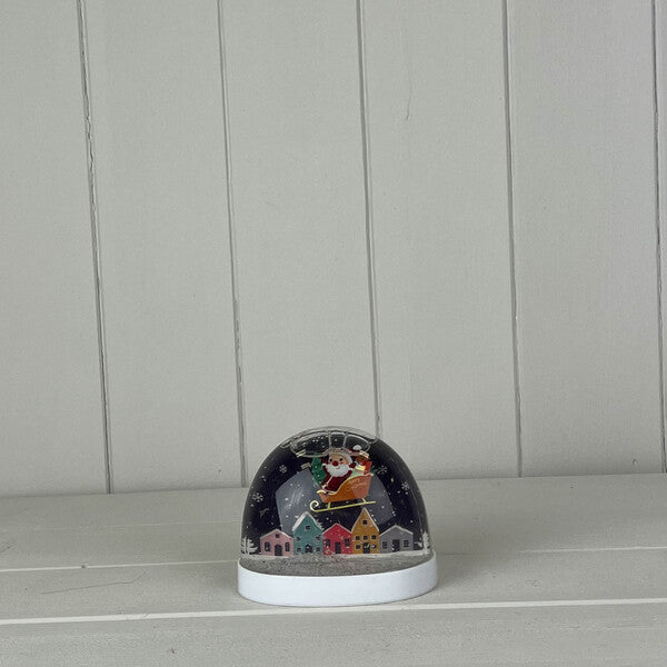 Snow Globe with Merry Christmas Santa with Tree 9.2*6.8*6.8 Weight-210g