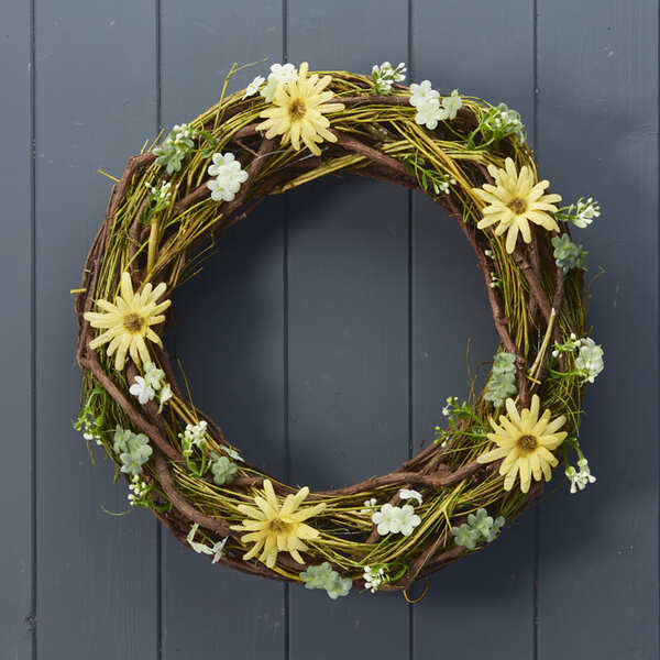 Spring Wreath with Daisies (24cm)