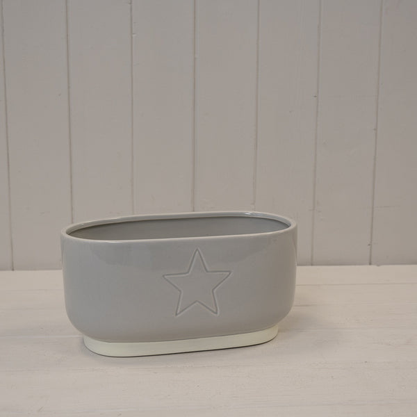 White Ceramic Jug H19cm Heart Design