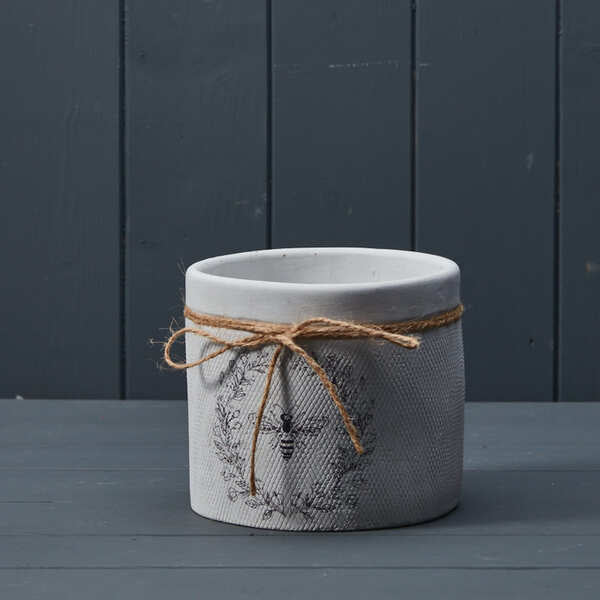 White Bee Pot TD14cm H12.7cm