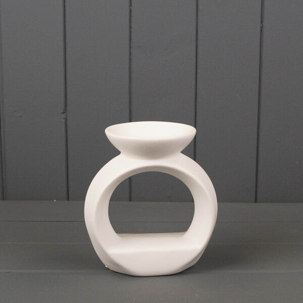 Black Ceramic Wax/Oil Burner H13cm x W12.5cm