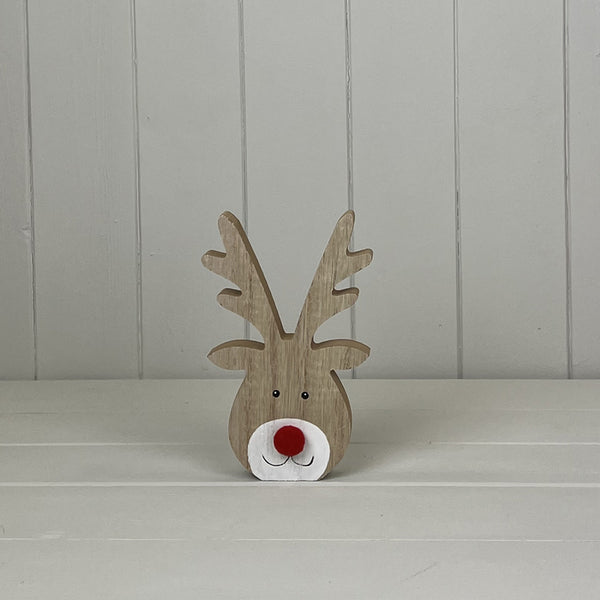 Wooden Reindeer Head H20.5xW12.5xD2cm  Weight-187g