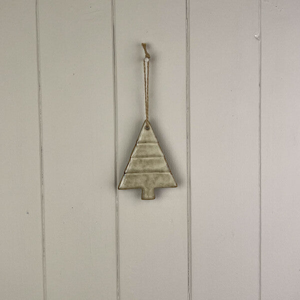 Beige Mottle Ceramic Hanging House Decoration L5.5xD3.5xH7cm  Weight-66g