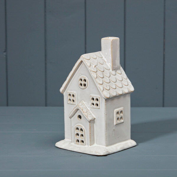 Ceramic House Tealight Holder W11.5xD10.5xH19.5cm