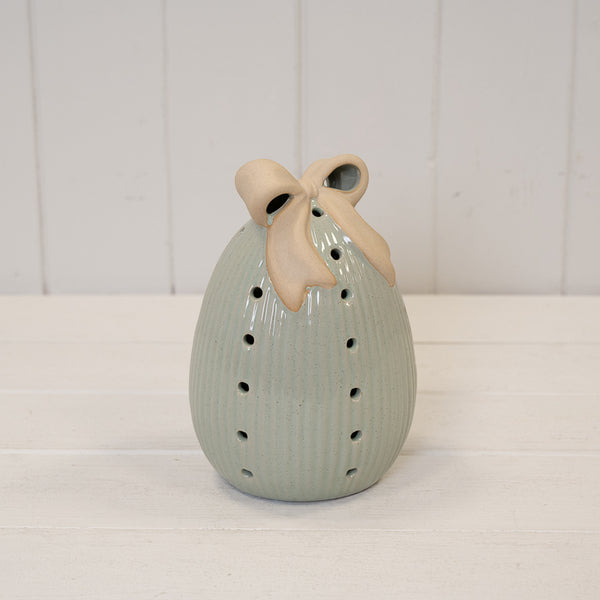 Sage Green Ceramic Wellingtons Vase Small 15.9cm x 12cm x 12.5cm