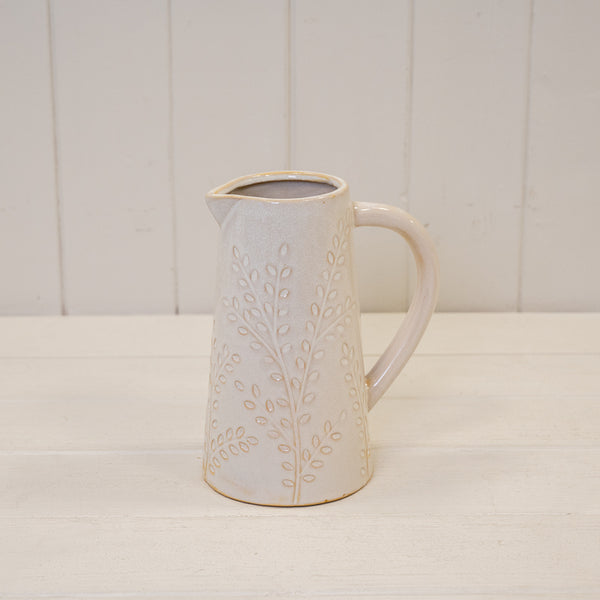 Taupe Ceramic Glazed Tealight Holder With Unglazed Design 9.3cm x 9.3cm x 6.8cm
