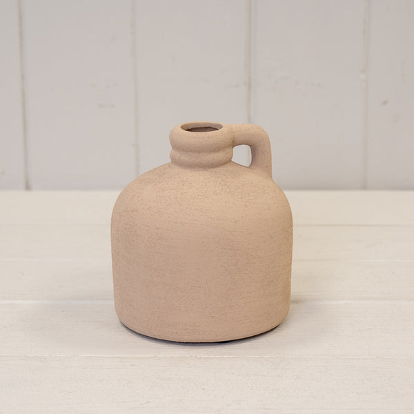 Grey Medium Textured Jug 9cm x 9cm x 17cm