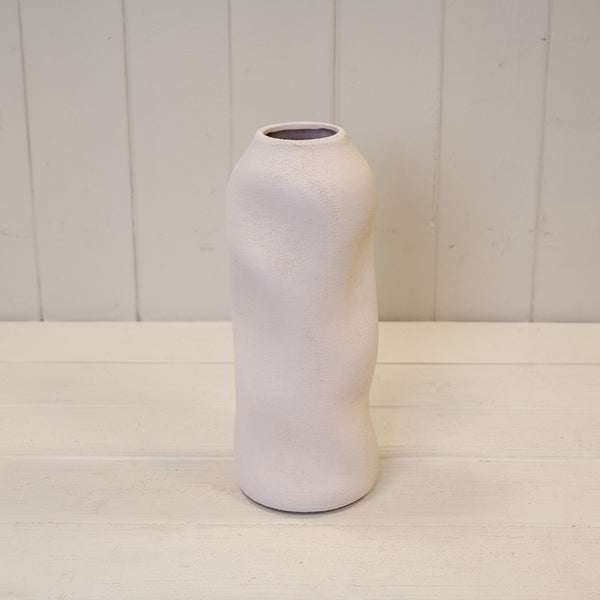 Tan Textured Small Vase 10cm x 10cm x 11cm