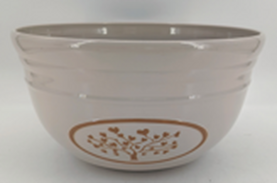 Cream Round Love Heart Tree Recycled Plastic Planter D30cm 13LTR Weight 690g