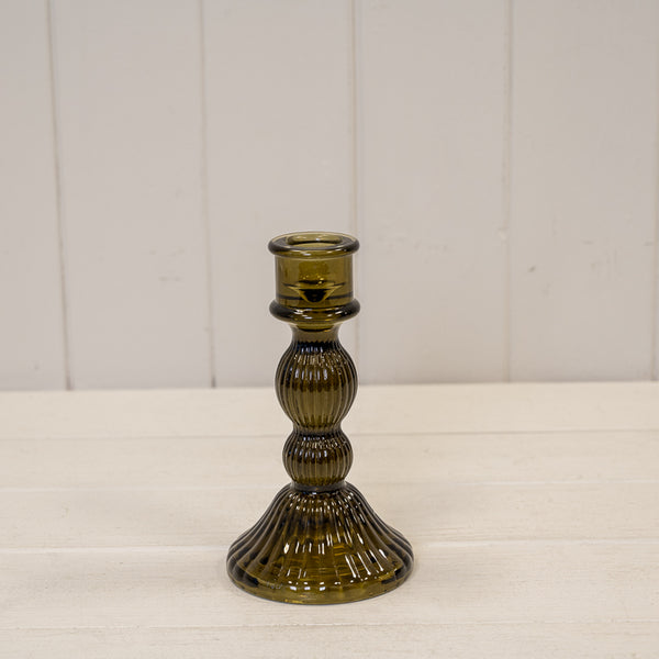 Olive Green Medium Decorative Candle Holder8.3cm x 8.3cm x 15cm