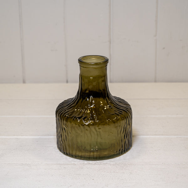 Olive Green Decorative Bottle 12.8cm 5.6cm 16.8cm