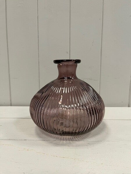 Amethyst Decorative Glass Bottle 11cm x 11cm x 13cm
