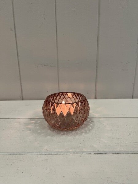 Rose Smooth Small Candle Holder 7cm x 7cm x 5.8cm