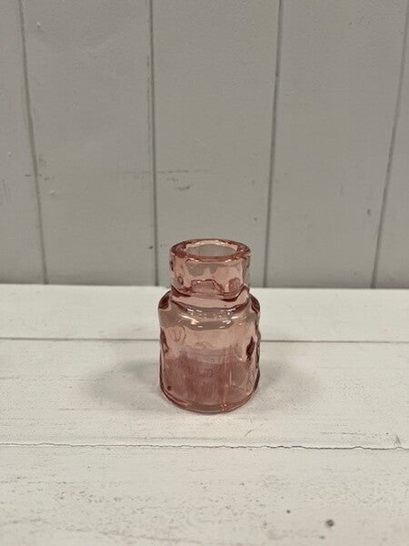 Rose Textured Candle Holder 6.6cm x 6.6cm x 5.3cm