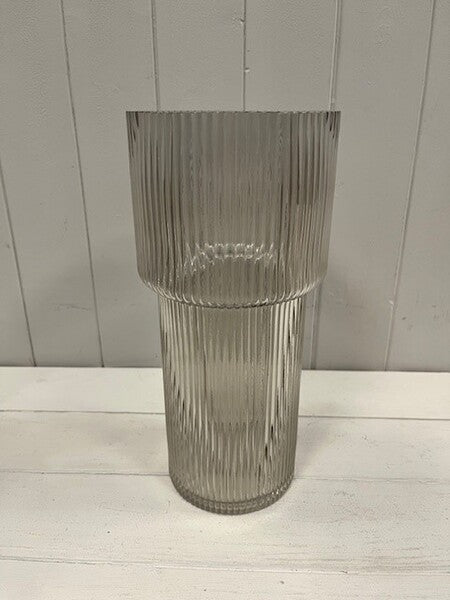 Smokey Brown Tall Bud Vase