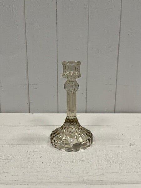 Smokey Brown Smooth Small Candle Holder 7cm x 7cm x 5.8cm