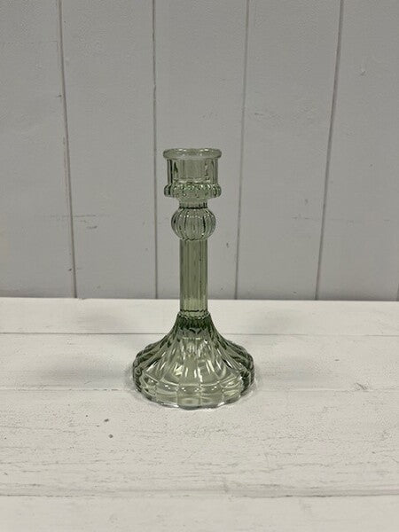 Vintage Green Diamond Pattern Tealight Holder 7cm x 7cm x4.2cm