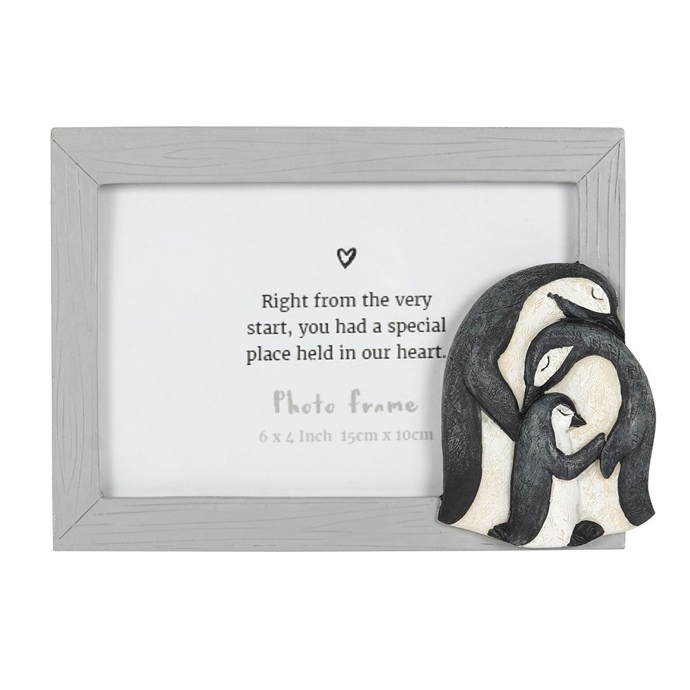 6x4in Penguin Family Photo Frame