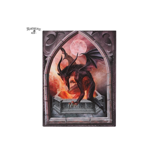 19X25cm Baphometica Canvas Plaque by Alchemy