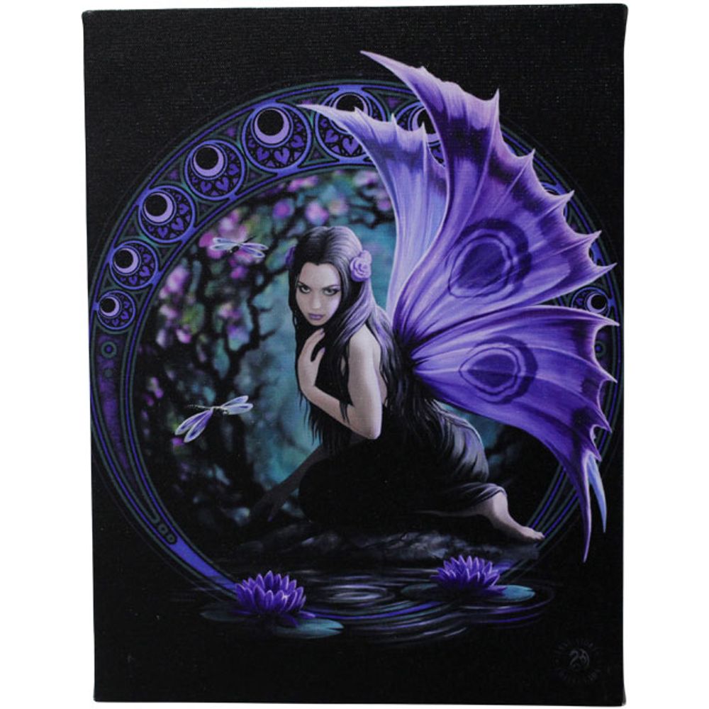 19x25cm Naiad Canvas Plaque by Anne Stokes