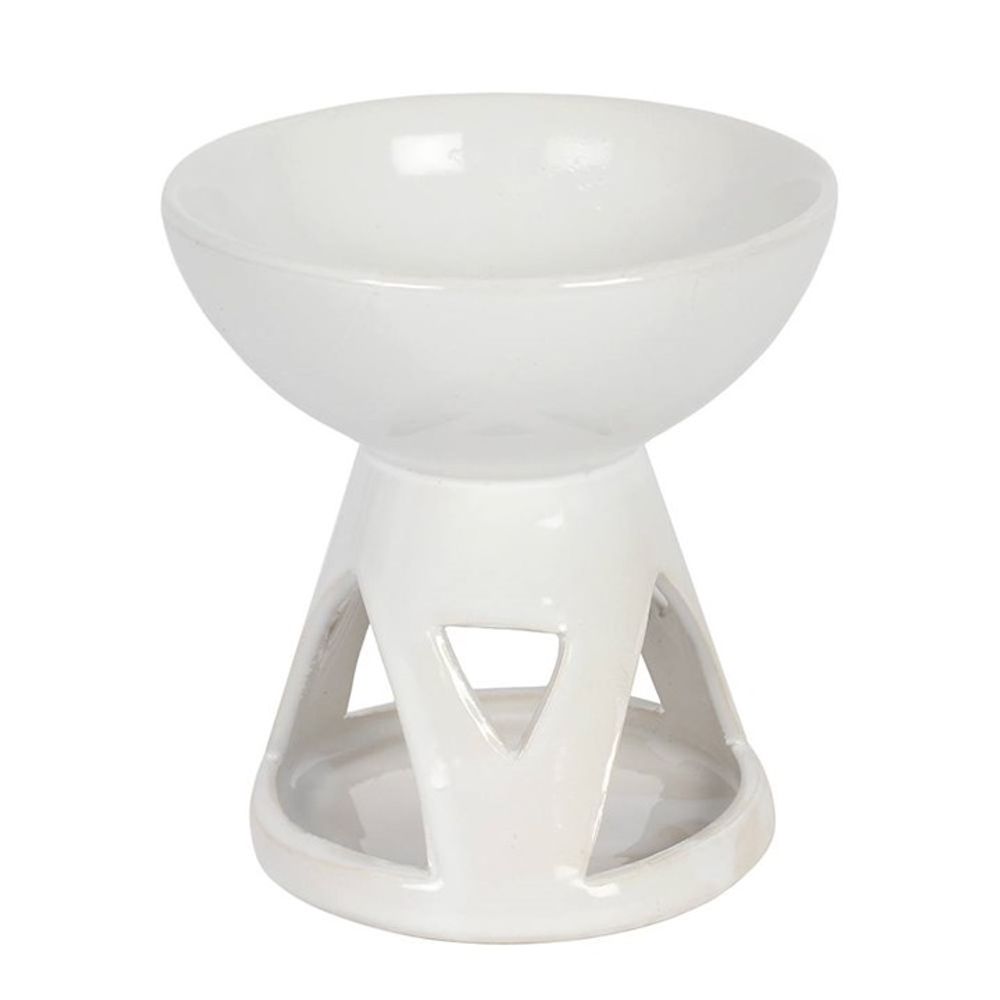 White Deep Bowl Oil Burner