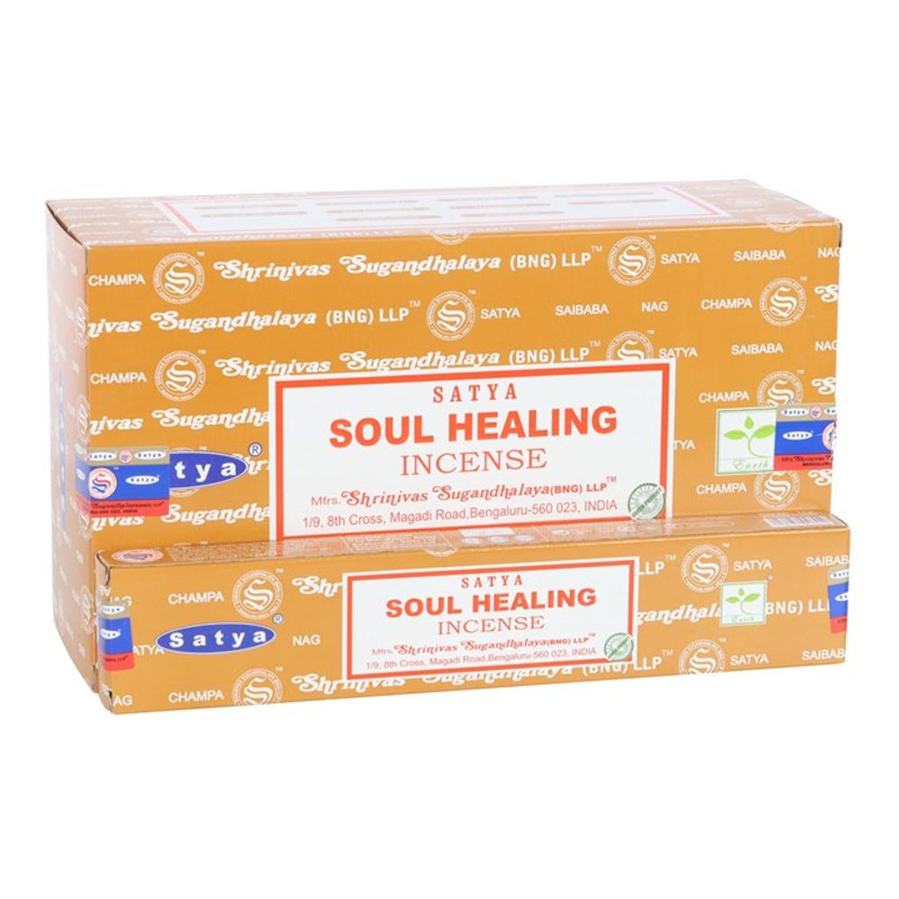 12 Packs of Soul Healing Incense Sticks by Satya